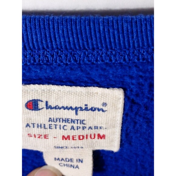 Champion Woman's Blue Vintage Sweatshirt Medium - Picture 3 of 4